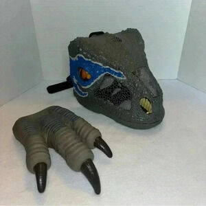 Jurassic World Park Chomp 'n Roar “Blue” Raptor  Mask And Claws Set